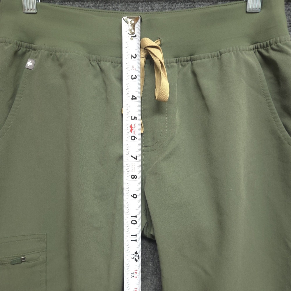 Figs Zamora Jogger Scrub Pants Women's Small Green PO 5315 Medical Nurse Therapy - Picture 6 of 9